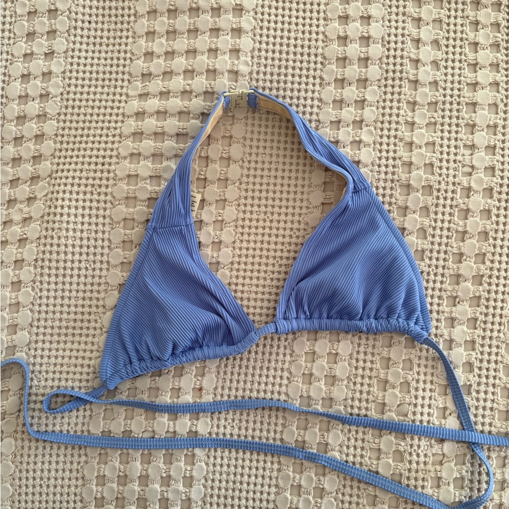 Zulu and Zephyr Blue Bikini Top Sz 4 Bay Blue